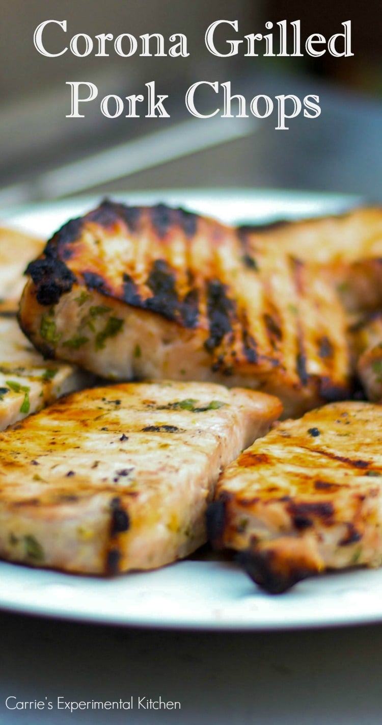 corona grilled pork chops
