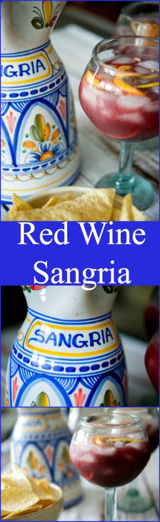 Red Wine Sangria made with citrus fruit, brandy and triple sec is a cool and refreshing summertime drink. Perfect for Cinco de Mayo celebrations too!