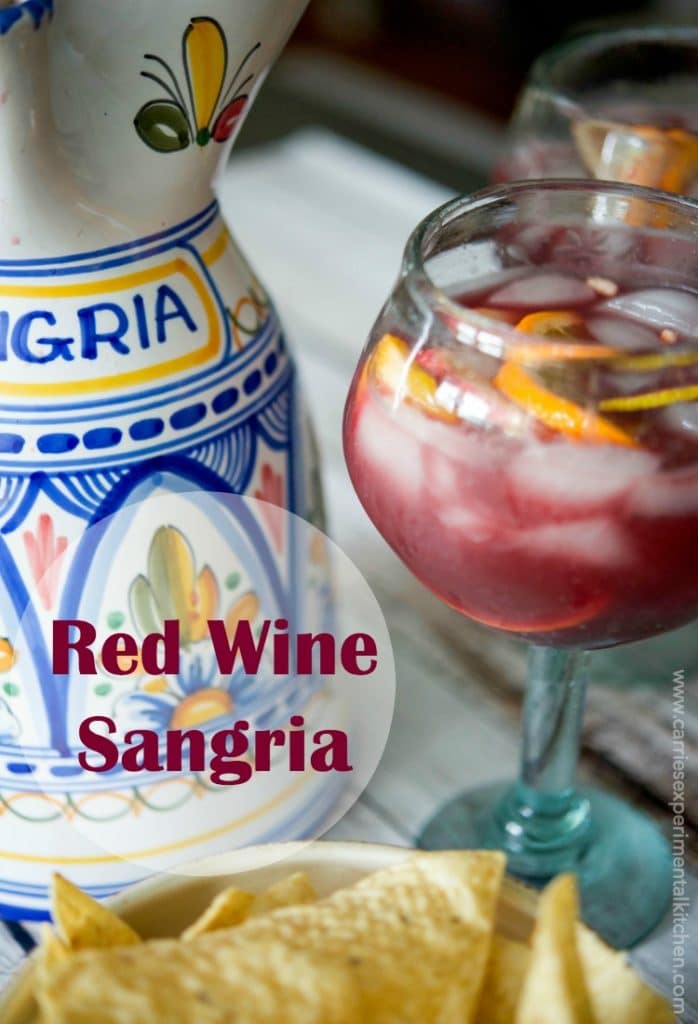 Red Wine Sangria made with citrus fruit, brandy and triple sec is a cool and refreshing summertime drink. Perfect for Cinco de Mayo celebrations too!