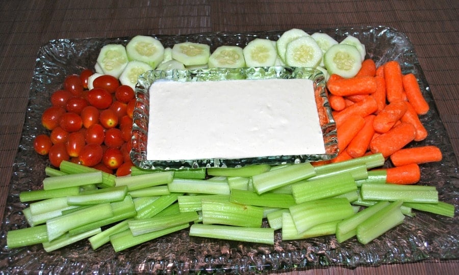 Crudite with Garlic & Cheese Dip