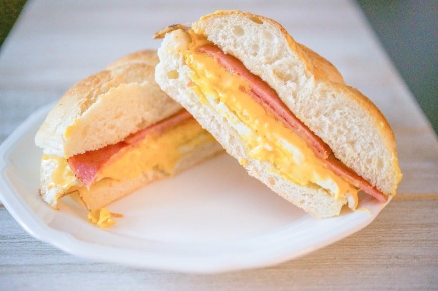 Taylor Ham, Egg & Cheese on a Hard Roll