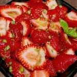 Limoncello Strawberries with Fresh Basil