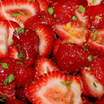 a bowl of strawberries