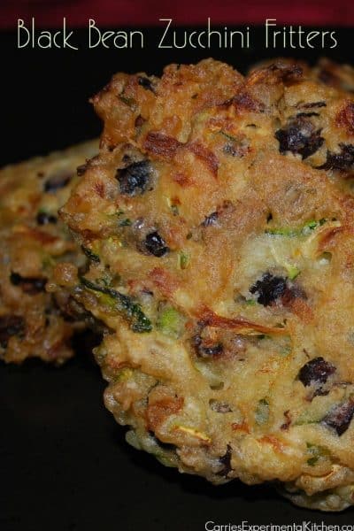 Black Bean Zucchini Fritters | CarriesExperimentalKitchen.com