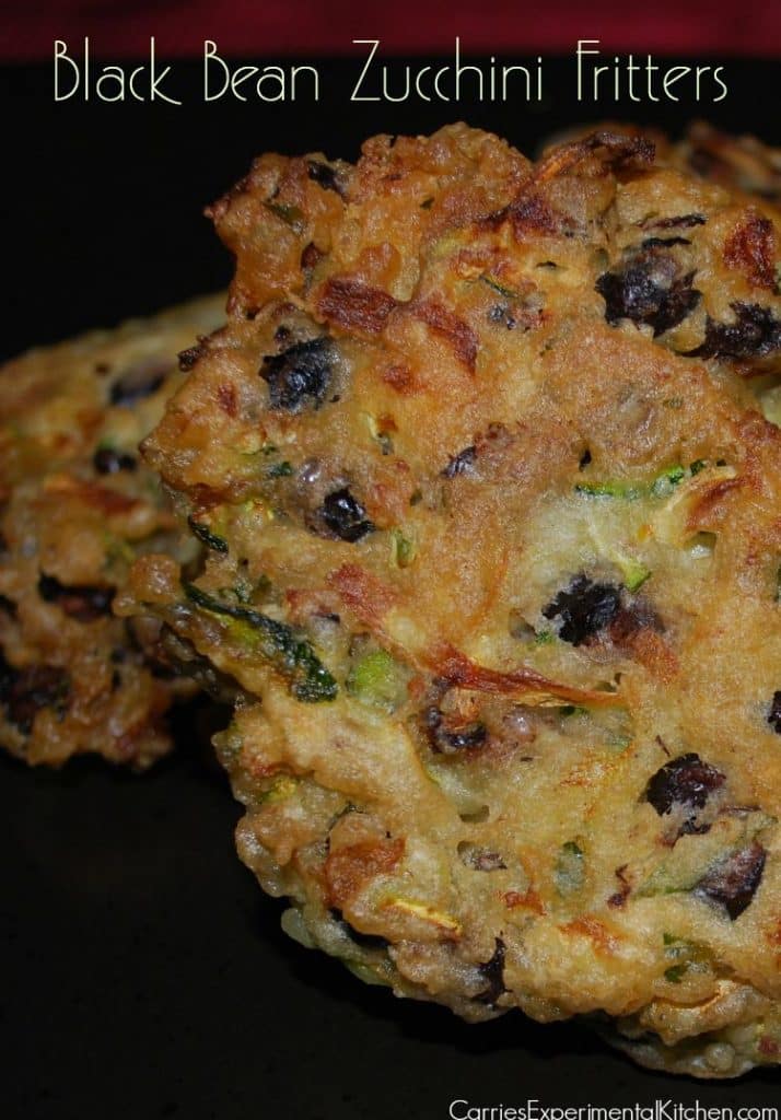 Black Bean Zucchini Fritters | CarriesExperimentalKitchen.com