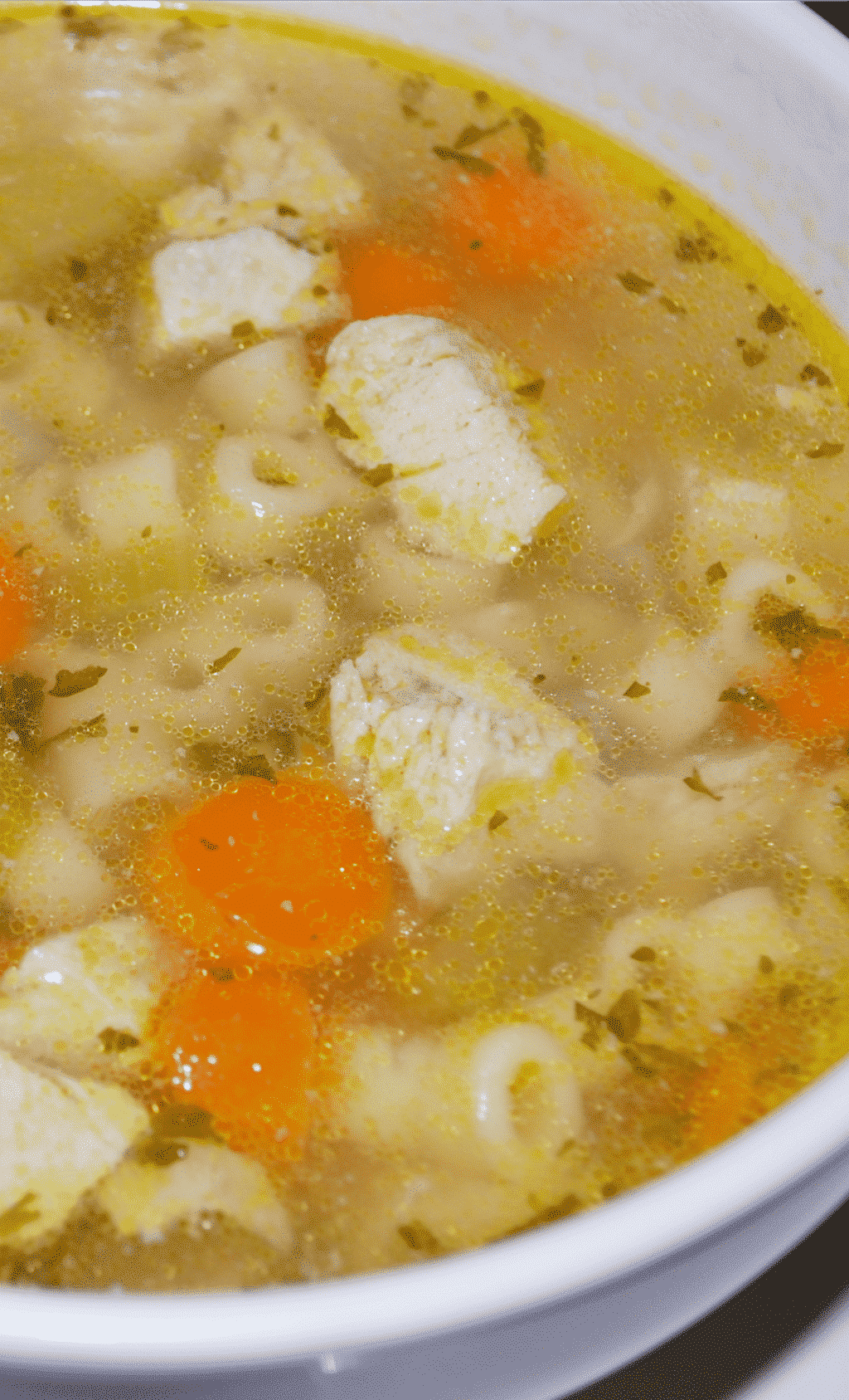 Homemade Chicken Ditalini Soup | Carrie's Experimental Kitchen