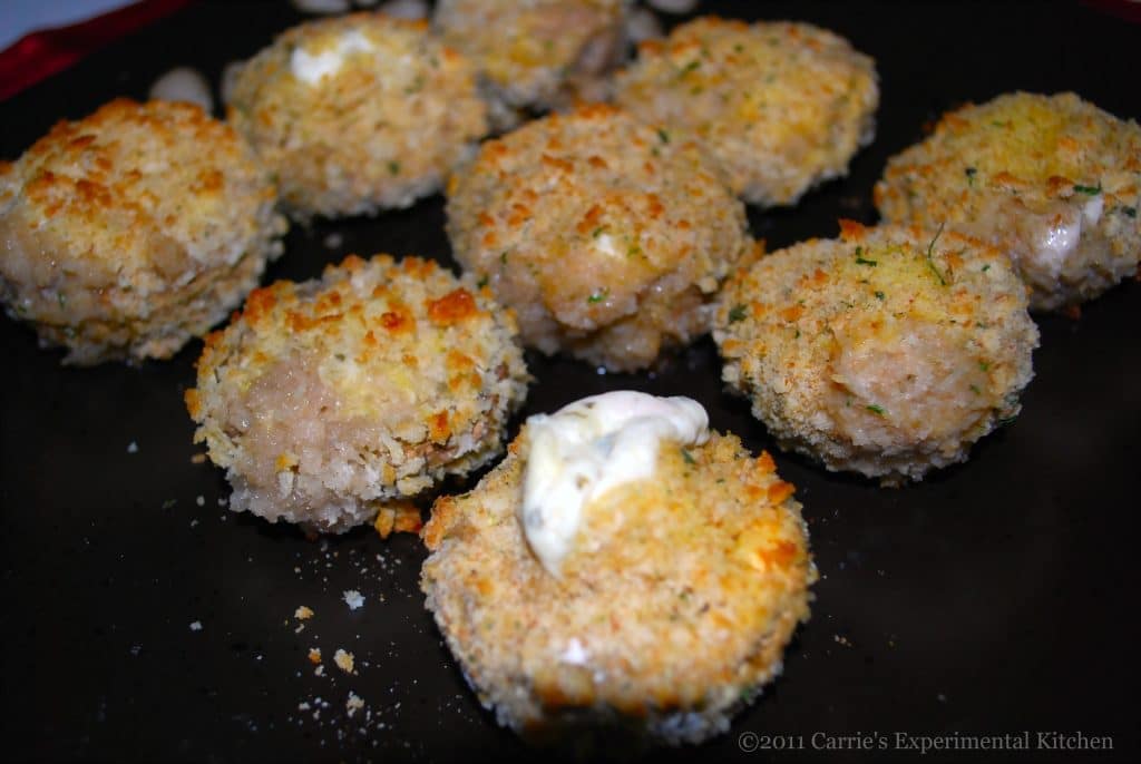 Garlic & Herb Cheese Stuffed Mushrooms