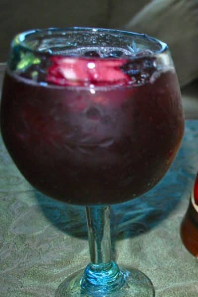 Red Apple Sangria in glass