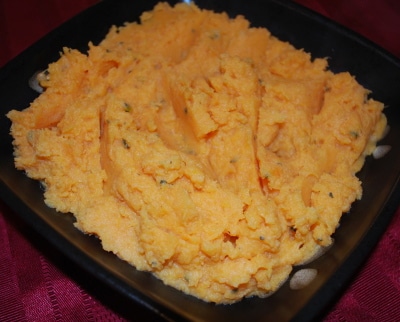 Buttermilk Mashed Sweet Potatoes with Brown Butter & sage