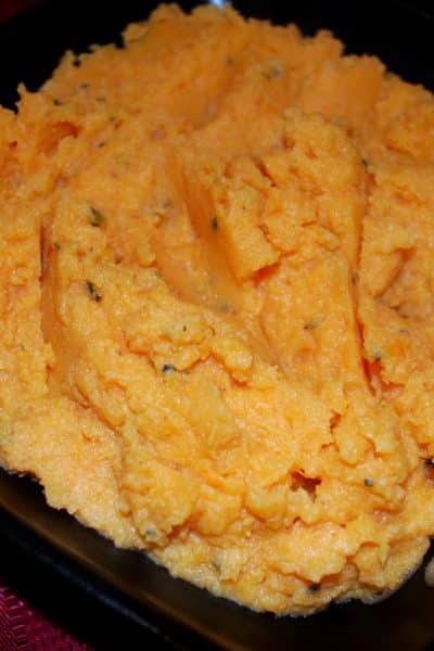 Brown butter & fresh sage make these buttermilk mashed sweet potatoes nutty, creamy and delicious. Makes a tasty side dish all year round!