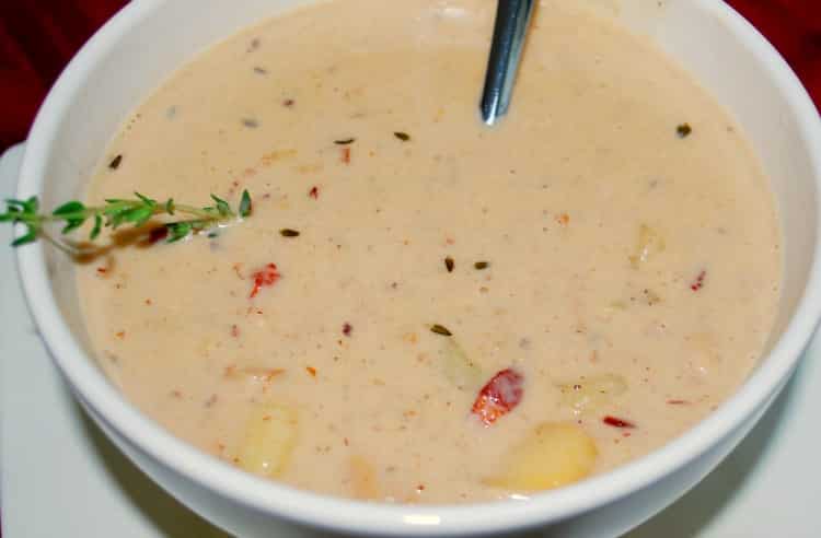 Caramelized Bacon & Onion Clam Chowder