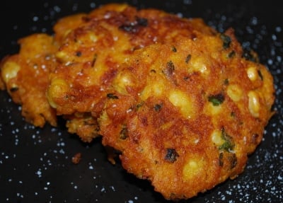 Chick Pea, Pumpkin & Cilantro Fritters