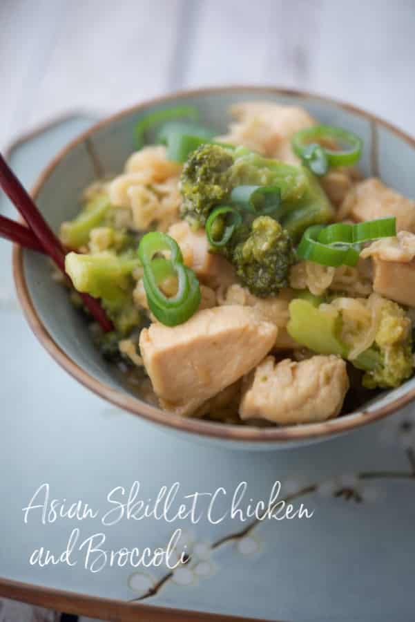 A bowl of Asian Chicken and Broccoli 