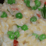 Chourico and Pea Risotto