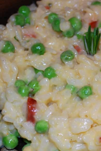 Chourico and Pea Risotto