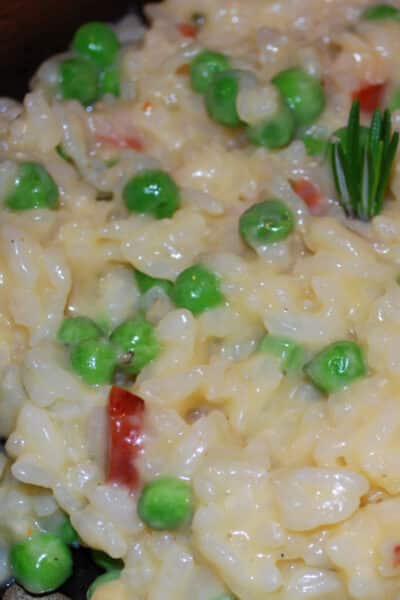 Chourico and Pea Risotto