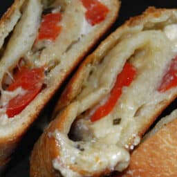 Mushroom, Tomato and Goat Cheese Stromboli