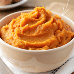 buttermilk mashed sweet potatoes in a bowl