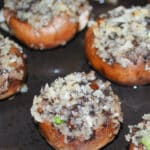 Scallion and Asiago Cheese Stuffed Mushrooms 