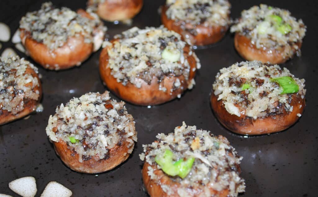 Asiago Cheese Stuffed Mushrooms