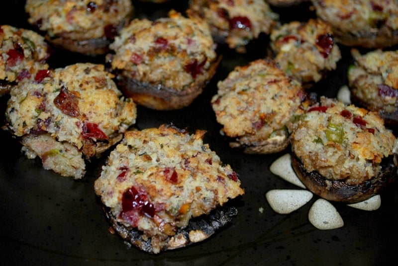 Cranberry Stuffed Portabella Mushrooms