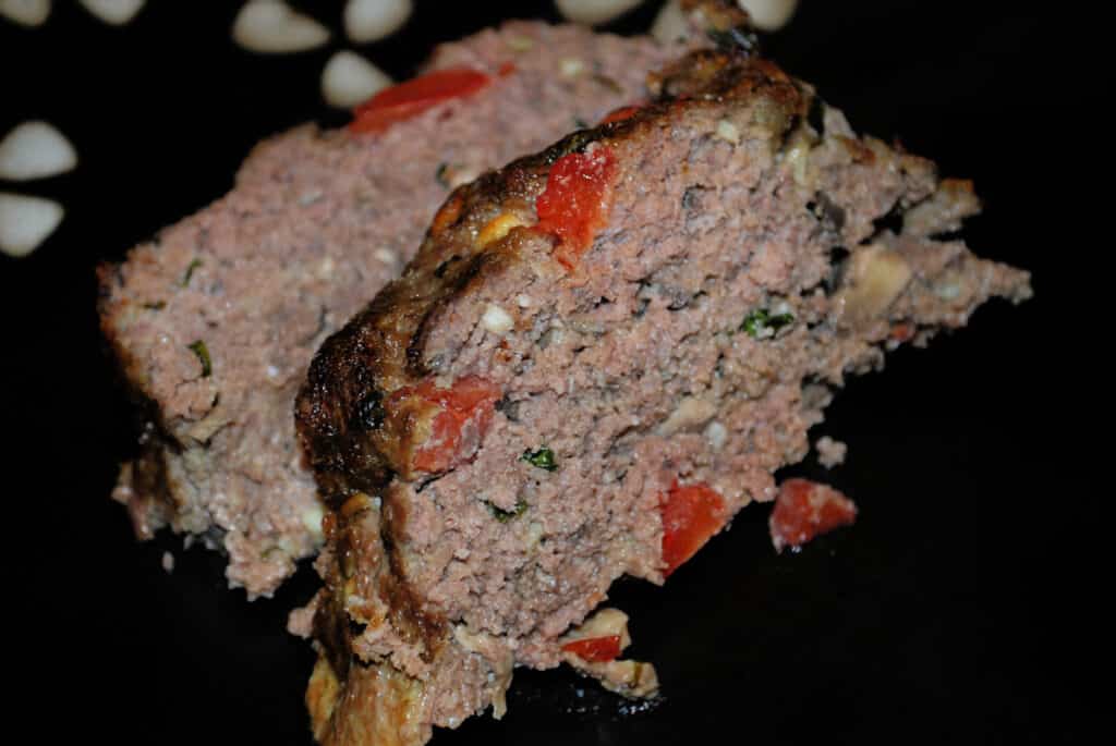 Tomato, Basil and Feta Meatloaf