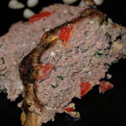 Tomato, Basil and Feta Meatloaf