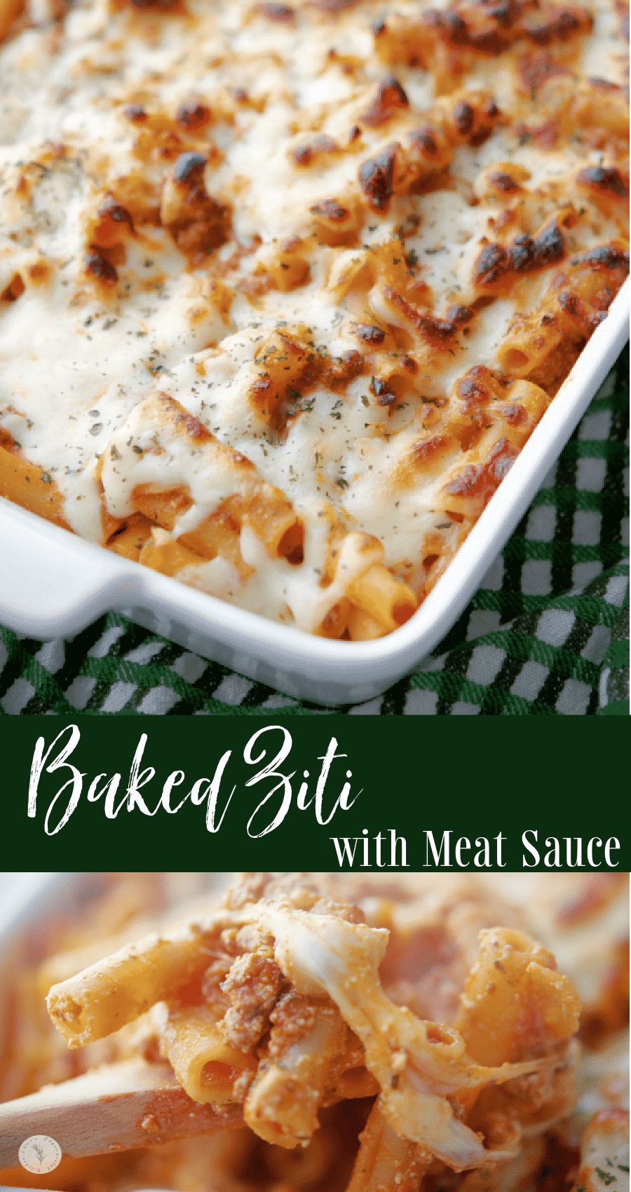 Baked Ziti with Meat Sauce | Carrie’s Experimental Kitchen