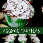Eggnog Truffles  collage photo