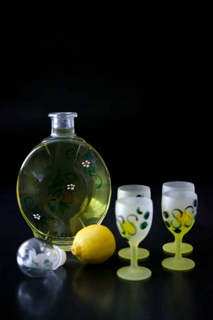 Homemade limoncello, a lemon flavored liquor, is easy to make at home; though does require a bit of resting time. It also makes a nice hostess gift during the holidays.