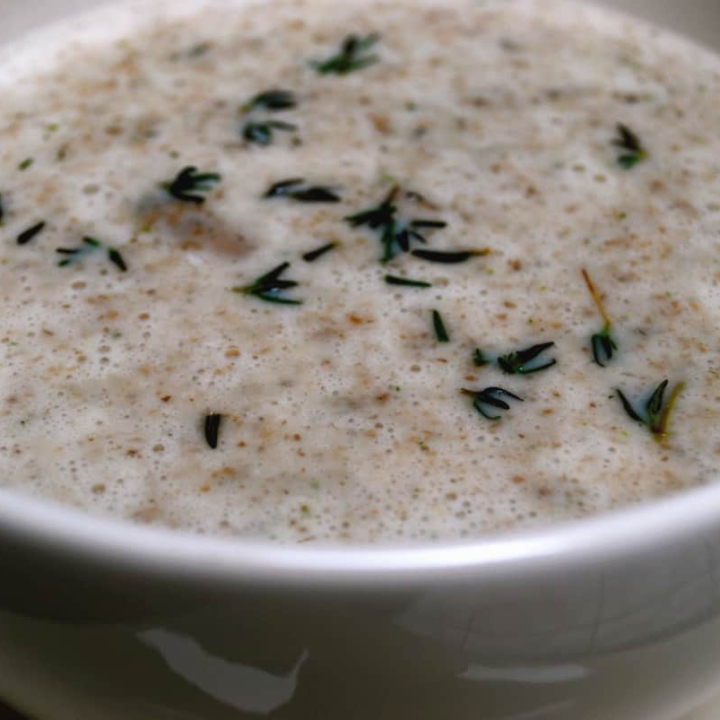Creamy Mushroom and Thyme Soup Carrie’s Experimental Kitchen
