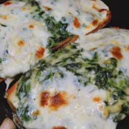 Spinach Artichoke French Bread Pizza