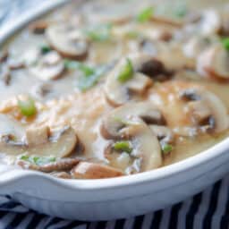 Champagne Chicken with Portobello Mushrooms