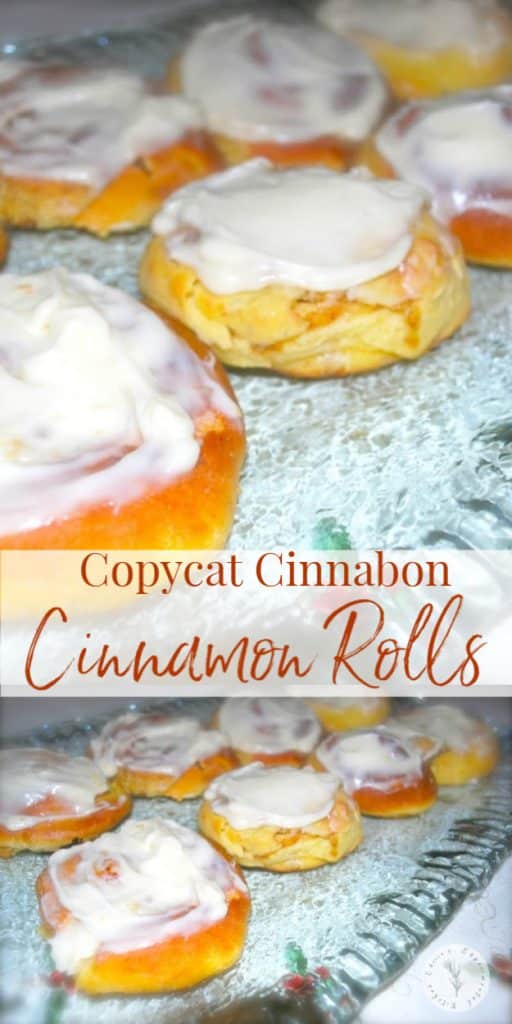 These Cinnabon Copycat Cinnamon Rolls taste just like the restaurant version; especially when topped with my homemade cream cheese icing. 