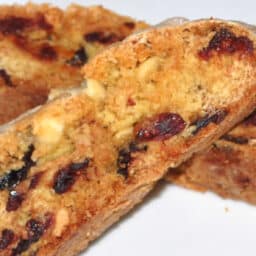 Cranberry White Chocolate Biscotti