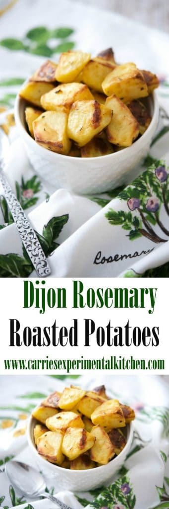 Dijon Rosemary Roasted Potatoes are simple to make, yet flavorful in every way and makes a tasty side dish to any meal! 