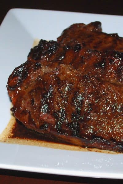Strip steaks marinated in fresh ginger, soy sauce, honey and garlic; then grilled until juicy, tender and delicious are super flavorful.