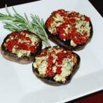 Gorgonzola and Sun Dried Tomato Stuffed Portobello Mushrooms