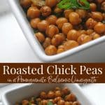 Roasted Chickpeas in a Pomegranate Balsamic Vinaigrette