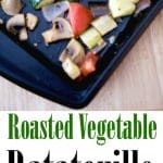 collage of ratatouille on a baking sheet