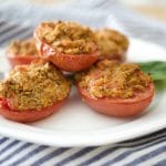 Asiago Cheese Stuffed Roma Tomatoes