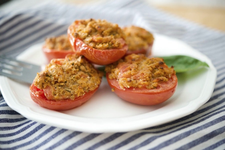 Asiago Cheese Stuffed Roma Tomatoes