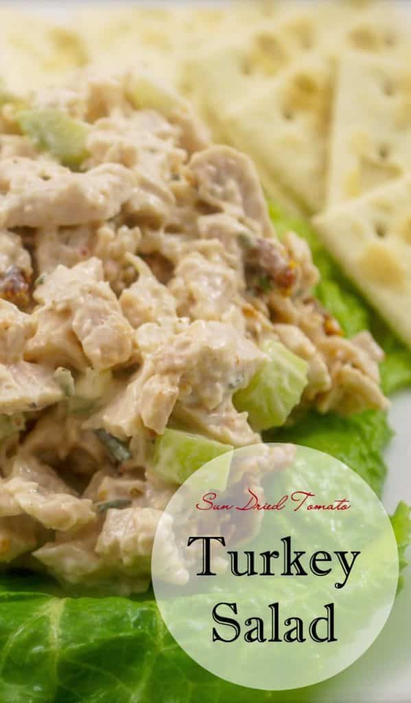 A close up of food, with Turkey and Salad