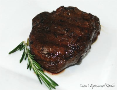 Wine and Balsamic Filet mignon