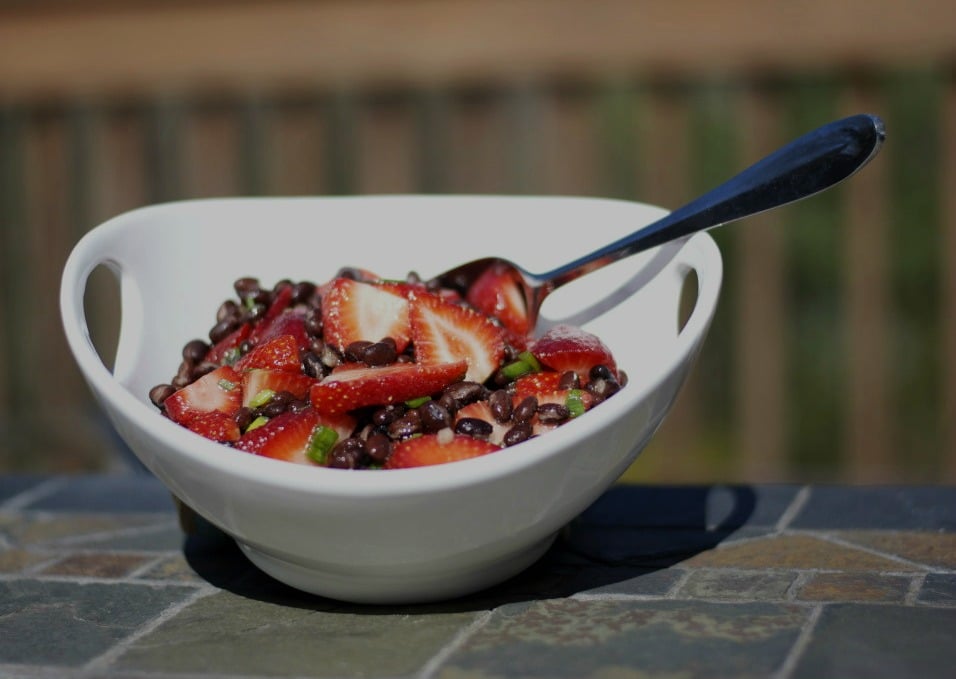 Black Bean & Strawberry Salad