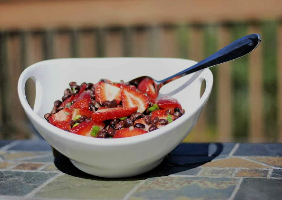 Black Bean and Strawberry Salad