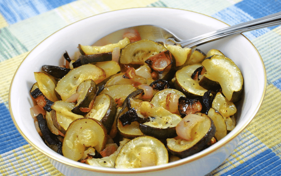 Lime Zucchini and Shallots