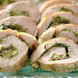 Spinach Stuffed Pork Loin