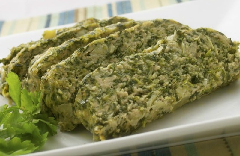 Spinach and Artichoke Chicken Meatloaf made with ground chicken, spinach, Asiago cheese and Panko breadcrumbs makes a healthy weeknight dinner.