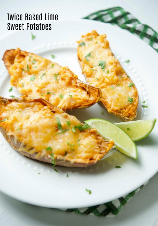 Twice Baked Lime Sweet Potatoes made with fresh limes are a creamy, tangy side dish are delicious and simple to make. 